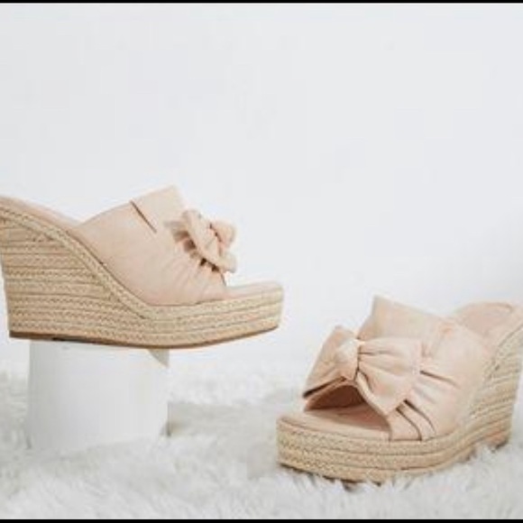 COPY - NWT Bow Tie Espadrille Sandals Wedge,multiple colors/ sizes available!